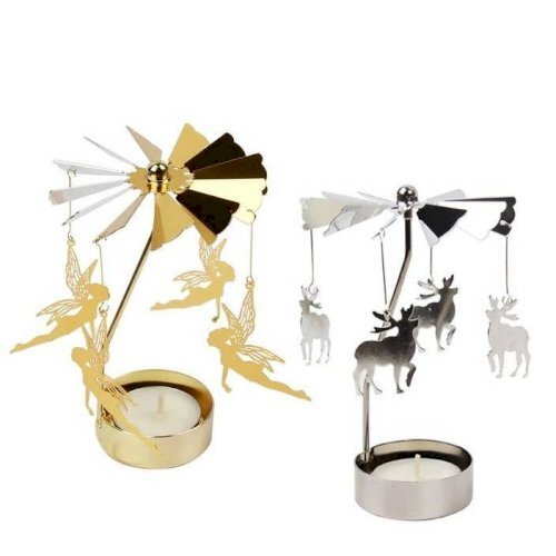 Candle rotation tray